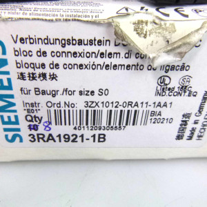 Siemens Verbindungsbaustein 3RA1921-1B (8Stk.) OVP