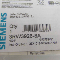 Siemens Lüfter 3RW3926-8A OVP