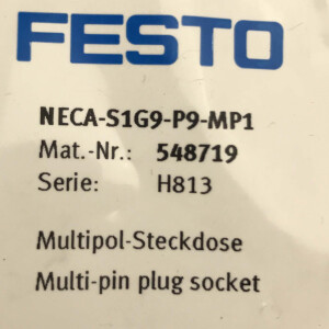 Festo Multipol-Steckdose NECA-S1G9-P9-MP1 548719 OVP