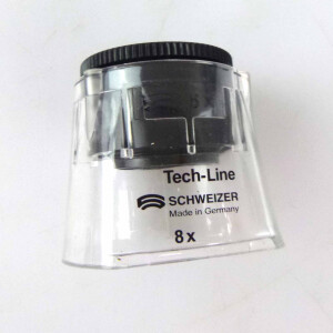 Schweizer Set Standlupe Tech-Line Vario-Focus 8x OVP