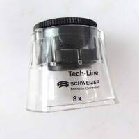 Schweizer Set Standlupe Tech-Line Vario-Focus 8x OVP