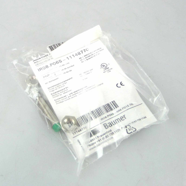 Baumer electric induktiver Näherungsschalter IR08.P06S-11148770 OVP