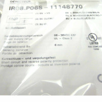 Baumer electric induktiver Näherungsschalter IR08.P06S-11148770 OVP