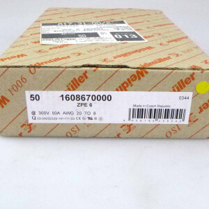 Weidmüller Schutzleiter-Reihenklemme ZPE 6 1608670000 (42Stk.) OVP