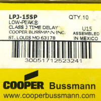 COOPER BUSSMANN Sicherungseinsatz TIME-DELAY FUSE LPJ-15SP (3Stk.) OVP