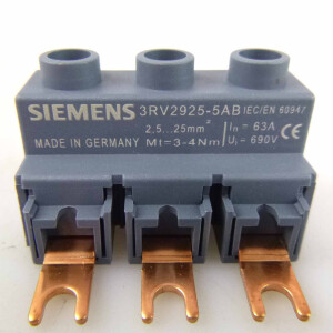Siemens 3-Phasen-Einspeiseklemme 3RV2925-5AB NOV