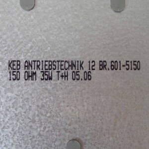 KEB Bremswiderstand 12 BR.601-5150 150 Ohm 35W GEB