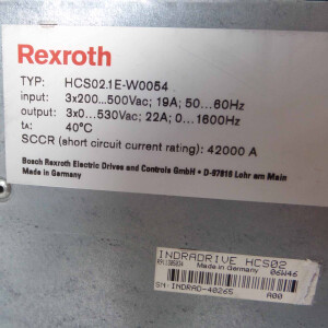 Rexroth IndraDrive C Umrichter HCS02.1E-W0054-A-03-NNNN R911298373 #K3 GEB
