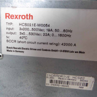 Rexroth IndraDrive C Umrichter HCS02.1E-W0054-A-03-NNNN R911298373 #K3 GEB