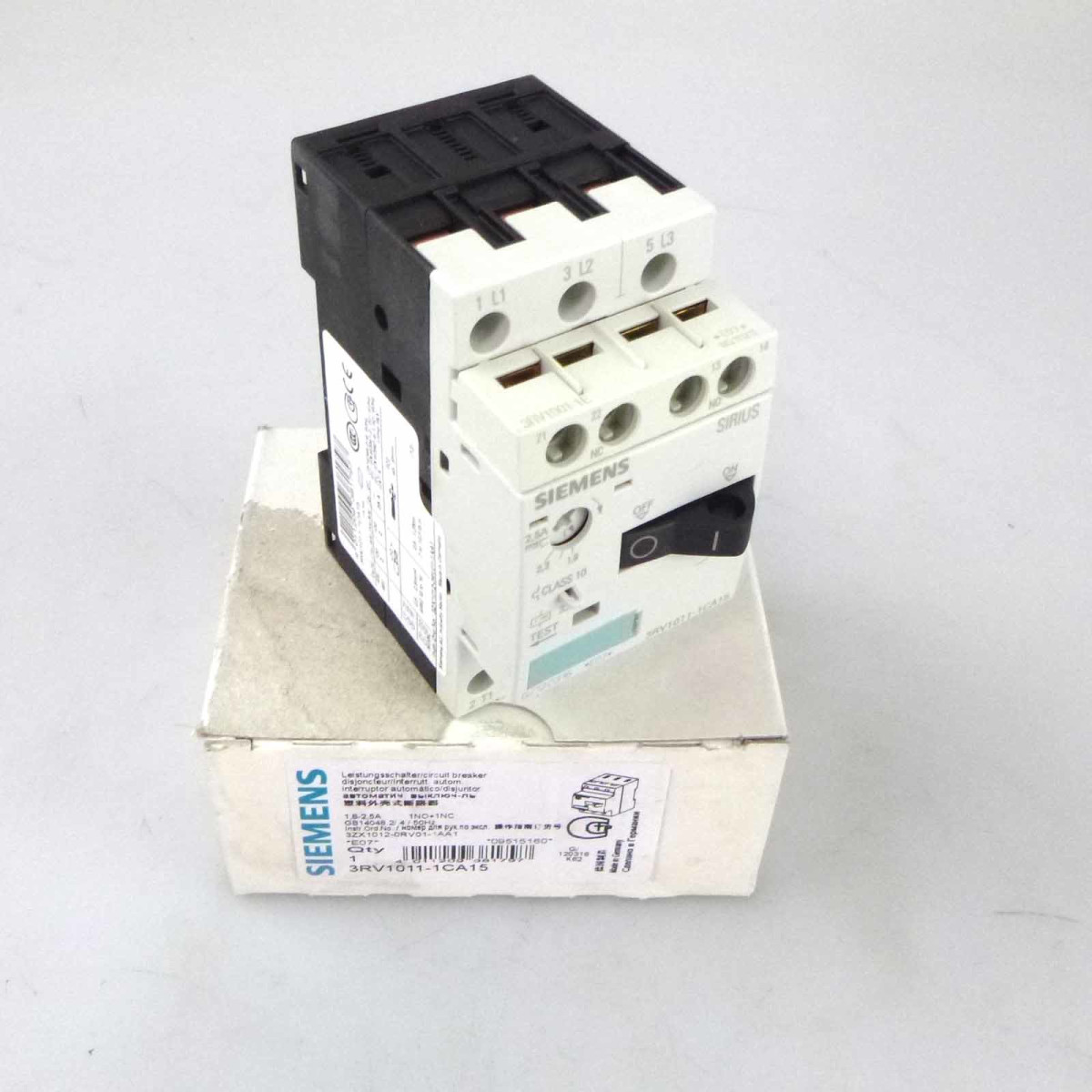 Siemens Leistungsschalter 3RV1011-1CA15 OVP