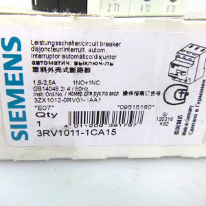 Siemens Leistungsschalter 3RV1011-1CA15 OVP