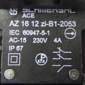 SCHMERSAL Sicherheitsschalter AZ 16 12 zi-B1-2053 GEB