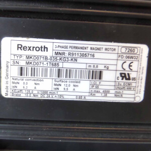 Rexroth Servomotor MKD071B-035-KG3-KN R911305716 GEB
