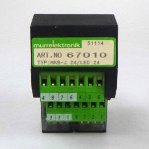 Murr elektronik Sockelbaustein 67010 Typ MKS-J 24/LED 24 + KHAU-17D11-24 GEB