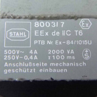 STAHL Explosionsgeschützer Einbau-Steuerschalter 8003/7NA-016 OVP