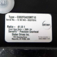 Stöber ServoFit Precision Geardhead C002F0420MT10 Ratio 41.8:1 GEB