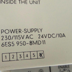 Siemens Simatic S5 Stromversorgung 6ES5 950-8MD11 E-Stand:06 GEB