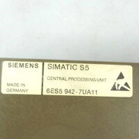 Simatic S5 CPU942 6ES5 942-7UA11 E-Stand:02 GEB