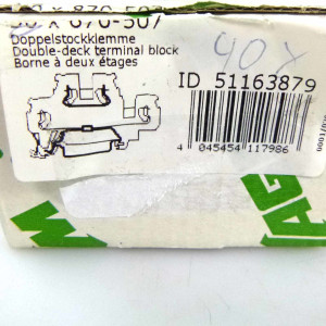 WAGO Double-Deck Terminal Block 870-507 (41Stk.) OVP