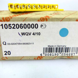Weidmüller Querverbinder WQV 4/10 1052060000 (20Stk.) OVP