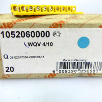 Weidmüller Querverbinder WQV 4/10 1052060000 (20Stk.) OVP