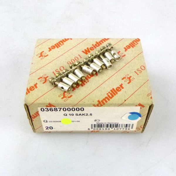 Weidmüller Querverbinder Q 10 SAK2.5 0368700000 (19Stk.) OVP