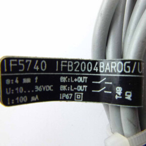 ifm efector induktiver Näherungsschalter IF5740 IFB2004BAROG/UP GEB