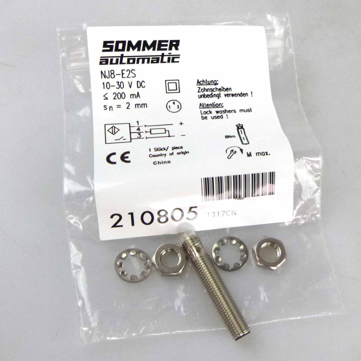 Sommer Automatic induktiver Näherungsschalter 10-30 VDC