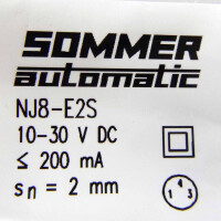 Sommer Automatic induktiver Näherungsschalter 10-30 VDC NJ8-E2S OVP