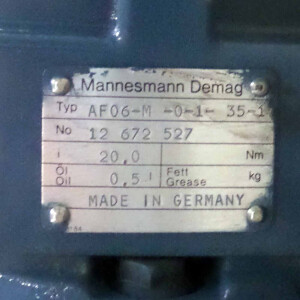 Mannesmann Demag Getriebemotor GDH 100 D2/1012 + AF06-M-01-35-1 + TDP 0,2 LT-4 GEB