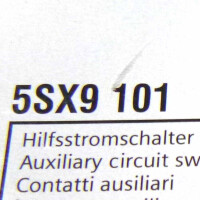 Siemens Hilfsstromschalter 5SX9 101 OVP