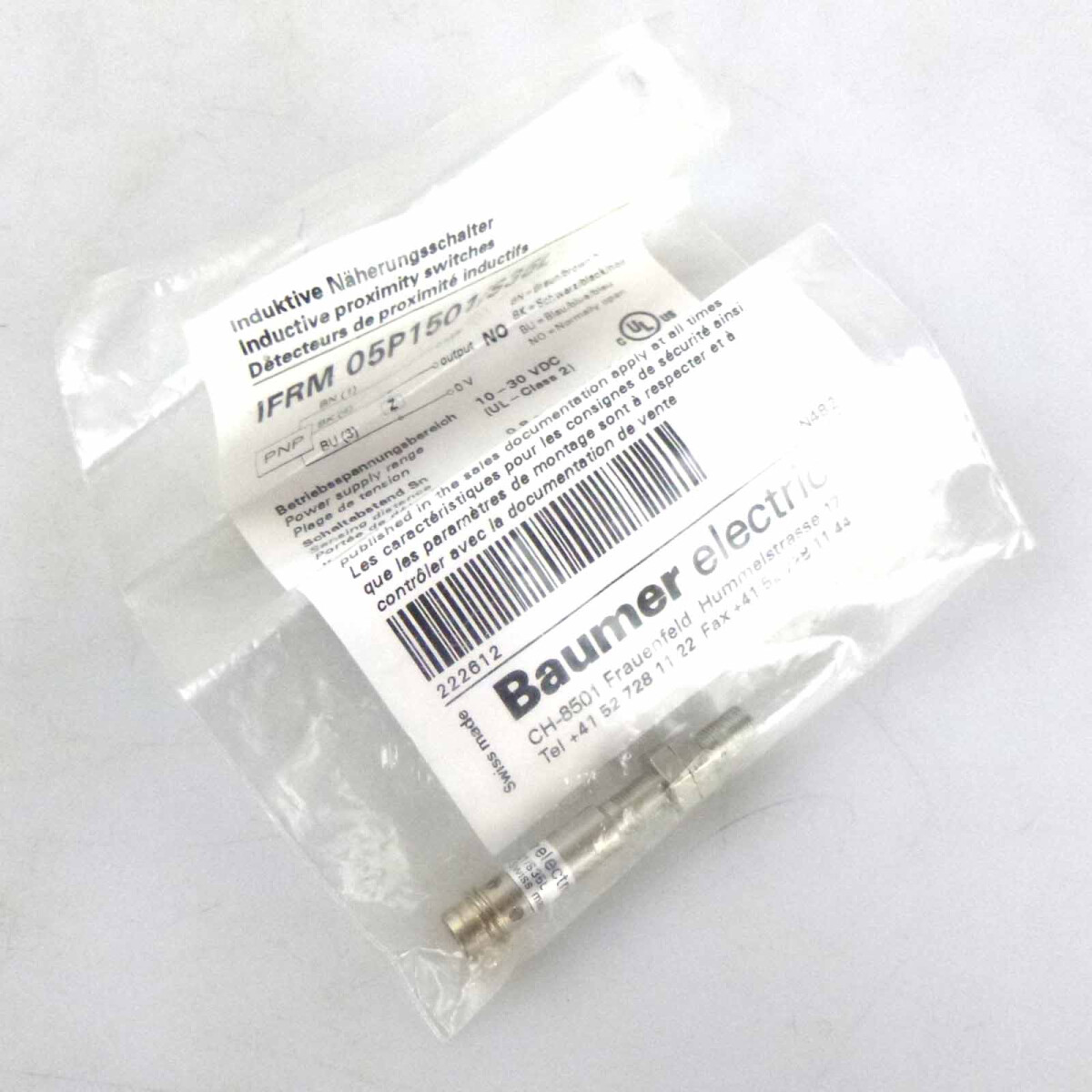Baumer electric Induktiver Näherungsschalter IFRM 05P15