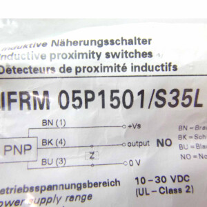 Baumer electric Induktiver Näherungsschalter IFRM 05P1501/S35L OVP