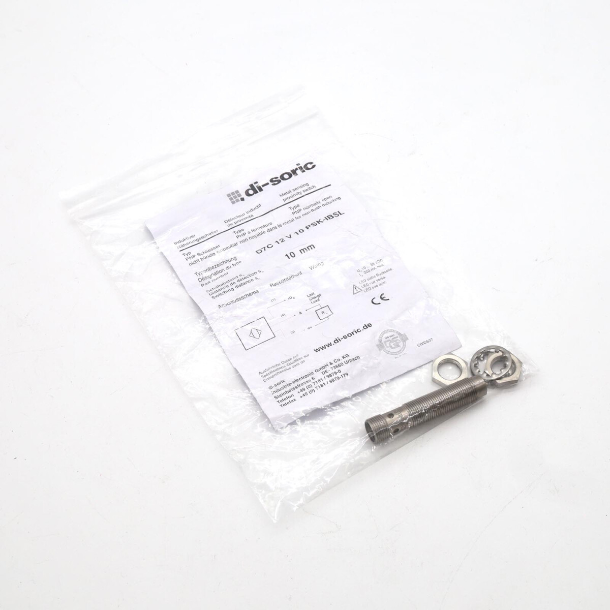 di-soric Näherungsschalter D7C 12 V 10 PSK-IBSL OVP
