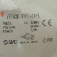 SMC Elektromagnetventil VP742K-5Y01-04FA OVP