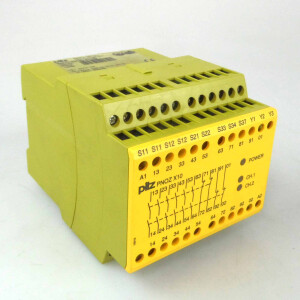 Pilz Not-Aus Schaltgerät PNOZ X10 24VDC 6n/o 4n/c 3LED 774709 GEB