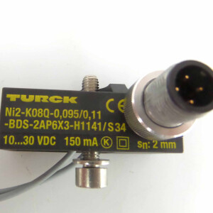 Turck Induktiver Sensor NI2-K08Q-0,095/0,11-BDS-2AP6X3-H1141/S34 1650124 NOV