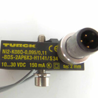 Turck Induktiver Sensor NI2-K08Q-0,095/0,11-BDS-2AP6X3-H1141/S34 1650124 NOV