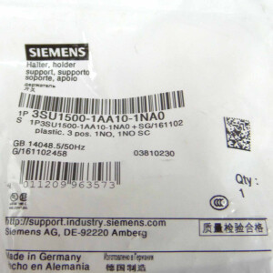 Siemens Halter für 3 Module 3SU1500-1AA10-1NA0 OVP