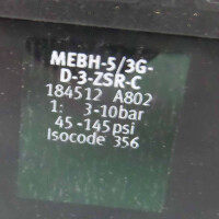 Festo Magnetventil MEBH-5/3G-D-3-ZSR-C 184512 OVP