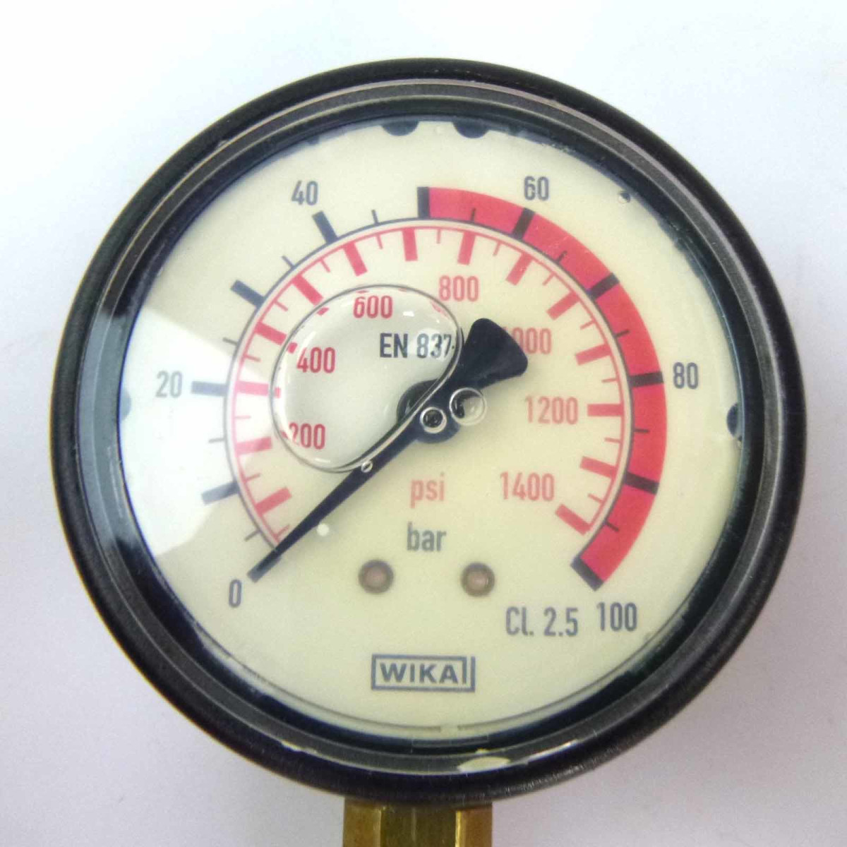 WIKA Manometer EN837-1 CL.2.5 0-100bar GEB