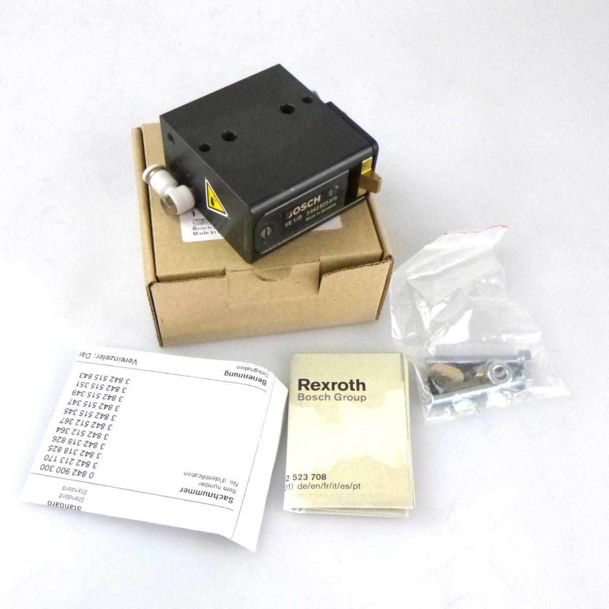 Bosch Rexroth Pneumatic Stop Gate 3 842 523 375 OVP