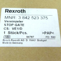 Bosch Rexroth Pneumatic Stop Gate 3 842 523 375 OVP