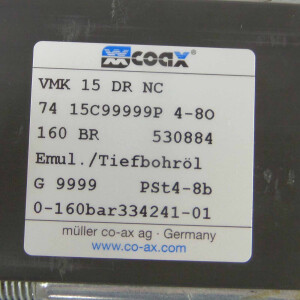 COAX 3/2 Wegeventil VMK 15 DR NC 0-160bar GEB