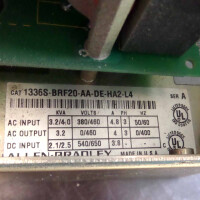 Allen Bradley AC Drive 1336 plus 1336S-BRF20-AA-DE-HA2-L4 Ser.A GEB
