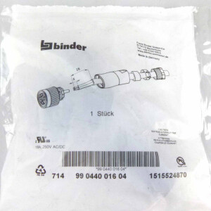 binder Kupplungsdose 714 99 0440 016 04 1515524870 OVP