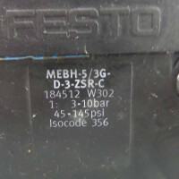 Festo Magnetventil MEBH-5/3G-D-3-ZSR-C 184512 GEB