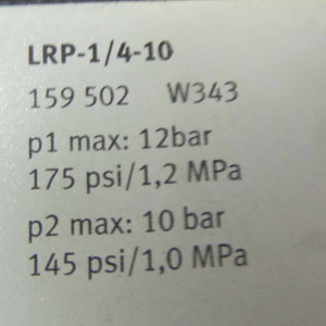 Festo Präzisions-Druckregelventil LRP-1/4-10 159502 GEB