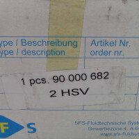 SFS Zweihand-Sicherheitsventil ZH-A 900000682 OVP
