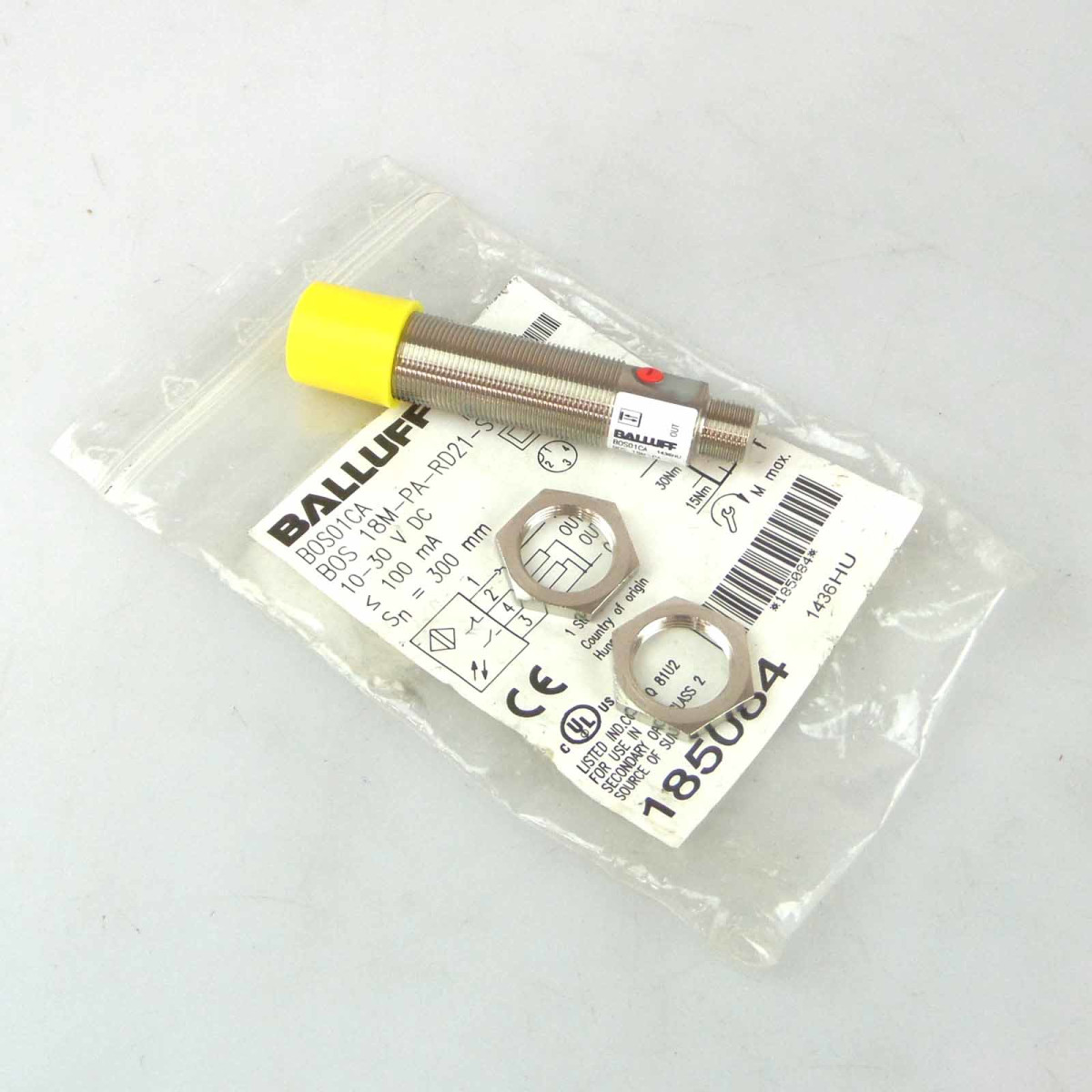 Balluff Lichttaster BOS01CA BOS 18M-PA-RD21-S4 OVP
